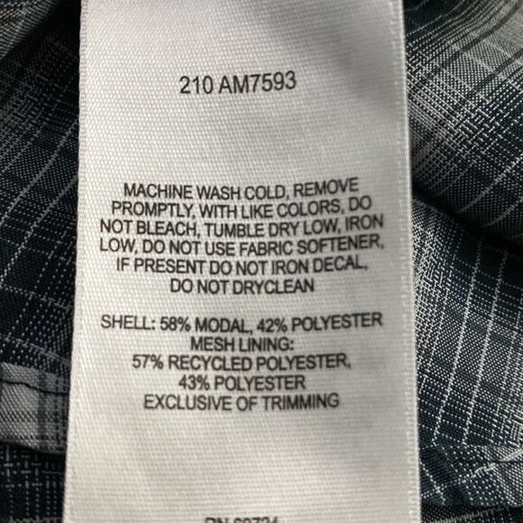 Columbia omni-shield grey plaid button down shirt men’s medium - Picture 7 of 7